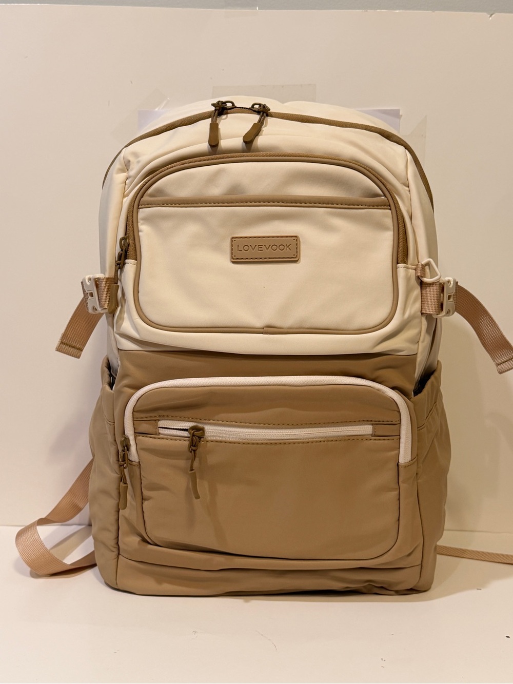 NWT Lovevook Beige-Cream Laptop Backpack